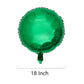 Green Foil Balloons, Round Shape 10Pcs Big Mylar Balloons Helium Balloons For Birthday Baby Shower Wedding Party Decoration 18 I