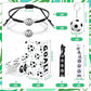 48 Pcs Soccer Party Favors Supplies Set Include 12 Soccer Hair Scrunchies 12 Soccer Keychains 12 Football Bracelets 12 Pieces So
