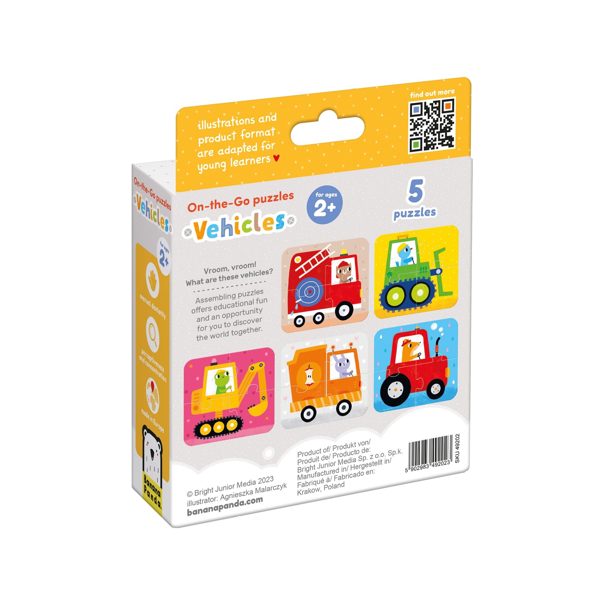 On-The-Go Puzzles Vehicles 2+ Toddler Puzzle