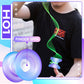 Professional Finger Spin Tricks Yoyo - Magicyoyo H01 Unresponsive Yoyo - Dual Purpose Yoyo With Responsive Yoyo Bearing Kit, Yoyo Storage Bag,12 Yoyo Strings (Blue Purple)