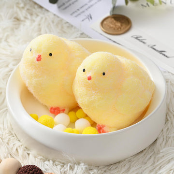 Taba Fidget Squeeze Toys 2Pcs - Ultra-Soft Squishy Stress Relief Toys for Kids Adults, Kawaii Chick Sensory Toys, Anxiety Relief