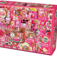 Cobble Hill Pink Jigsaw Puzzle (1000 Piece)
