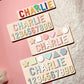 Ingifta Name Puzzle For Kids Personalized, Baby First Birthday Gifts, Wooden Custom Shapes Puzzle For Toddler 1-3, Montessori Le