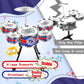 Toddler Drum Set Upgraded Drum Kit For Kids Jazz Drum Set With 5 Drums Music Toys For 3 4 5 Year Old Boys Girls Gifts Ages 3-5