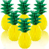 6 Pack 14 Inch Pineapple Honeycomb Decorations, Standing Tissue Paper Centerpieces, 3D Tropical Fruit Ornaments for Hawaiian Lua