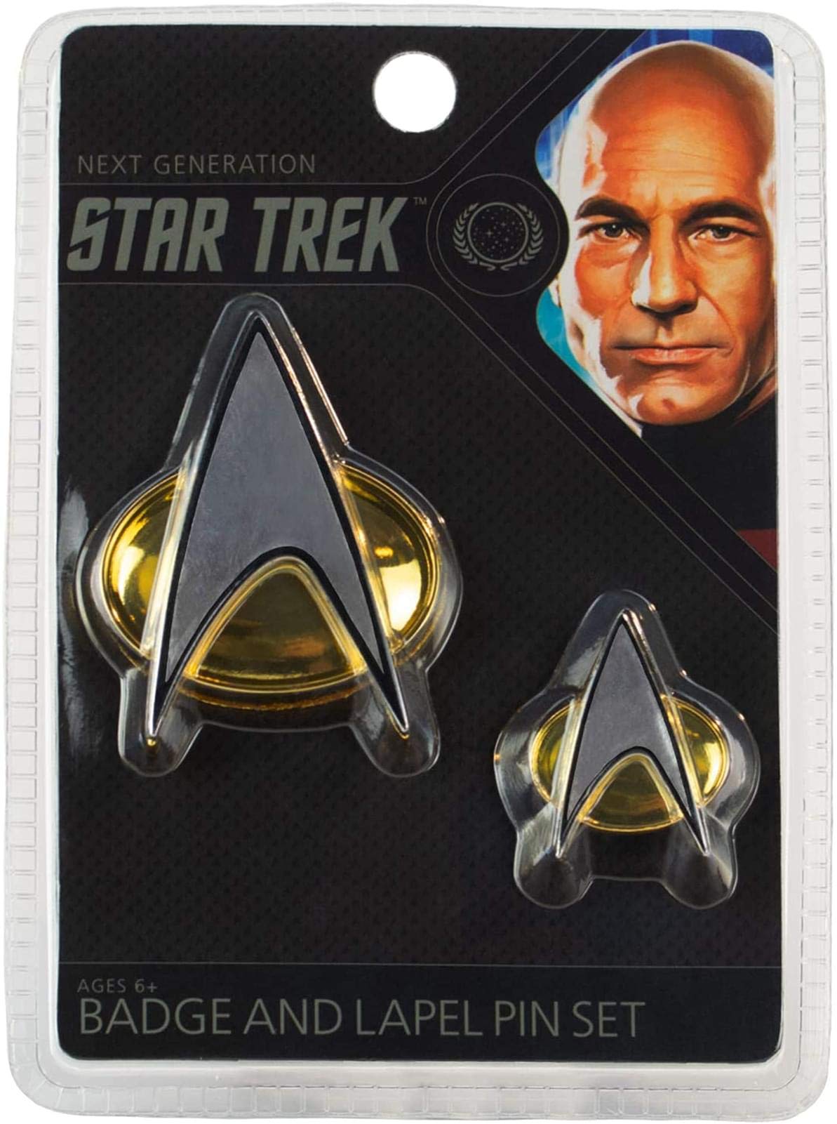 Star Trek The Next Generation Communicator Badge And Lapel Pin Set