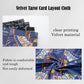 Knana Tarot Divination Altar Cloth - Velvet Tarot Accessories with Celtic Cross Pattern - Star