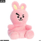 Aurora Lovable Bt21 Palm Pals Cooky Stuffed Animal - Collectible Fun - Delightful Cuteness - Pink 5 Inches
