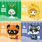 Hjplpxh Cat And Dog Micro Mini Building Block Sets Birthday Gift For Kids, Animals Buildling Model Kits, Mini Bricks Cat And Dog