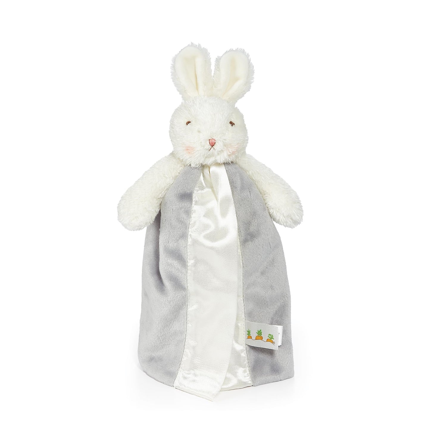 Bunnies By The Bay Bloom Bunny Bye Bye Buddy - Travel Size Baby Lovey - 11 inch Stuffed Rabbit and Baby Blanket - Super Soft Vel
