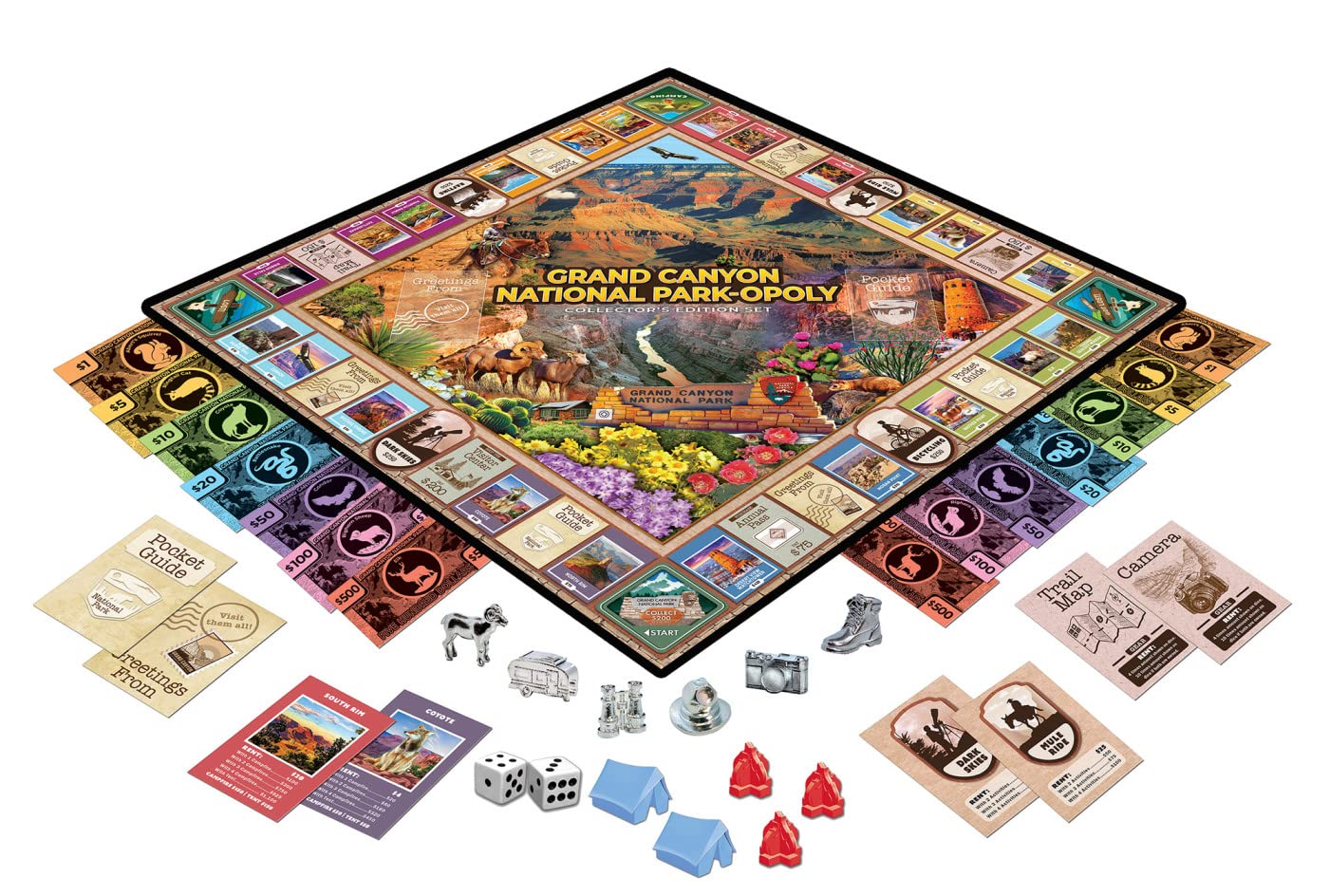 MasterPieces Opoly Board Games - Grand Canyon National Park Opoly - Officially Licensed Board Games for mature-themeds  Kids  & Family