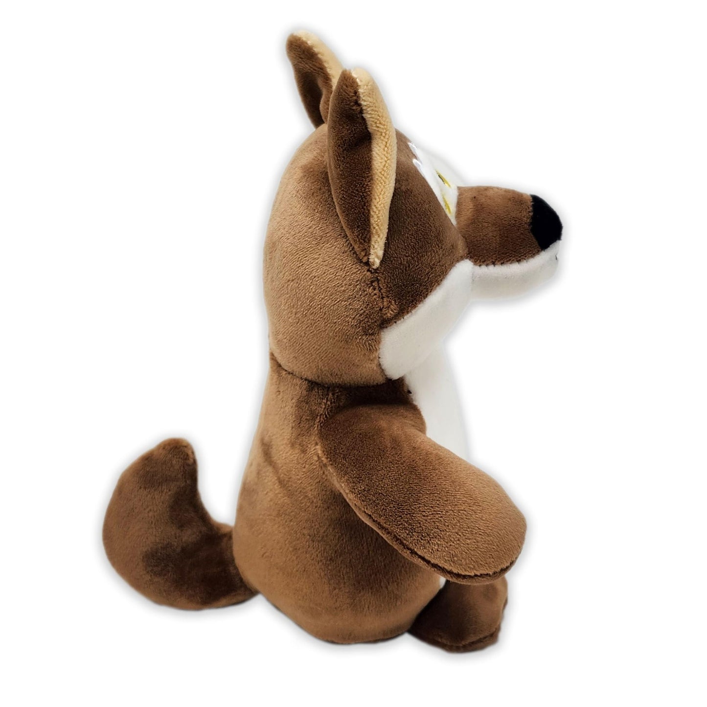 PLUSHOLOGY Squishy Coyote Stuffed Animal; Ultra Soft and Cuddly Plush Toy for Kids 3 Years Old to mature-themeds; Child-Safe Embroidered Eyes adds a Unique Aesthetic; (6 Tall)