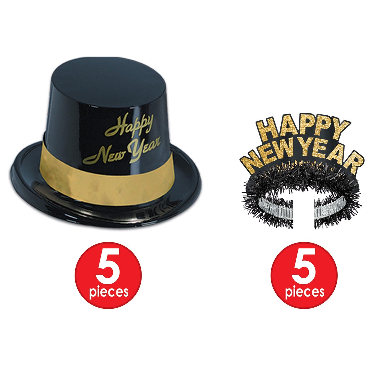 Beistle 88780NRBKG 1-Pack Decorative Legacy Party Assortments for 10 People, Gold