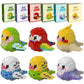 HJPLPXH Mini Building Blocks Set - Parrots Animal Kits, Small Multicolor Plastic, Model 8909, 6 Boxes Ideal Birthday Gift for Kids