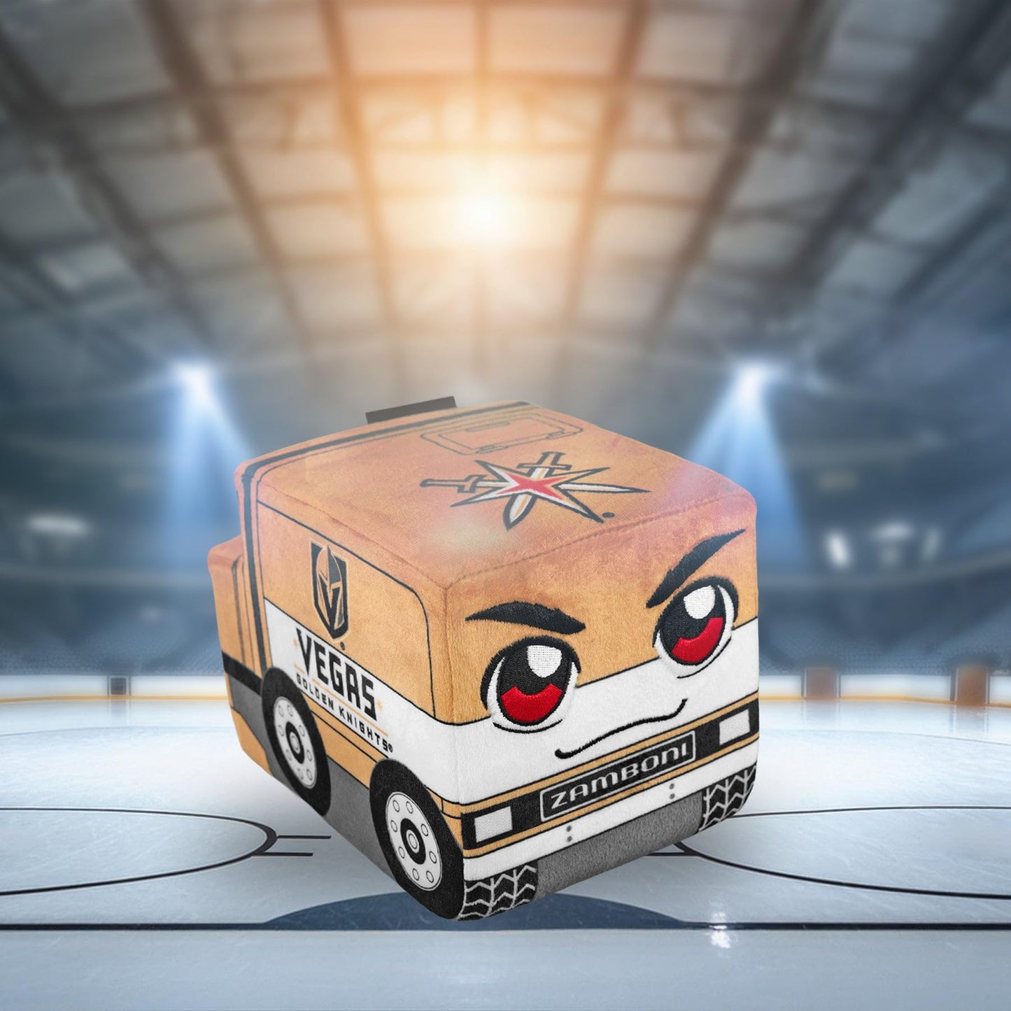 Bleacher Creatures Vegas Golden Knights Zamboni 7' Nhl Kuricha Plushie - Soft Inspired Plush