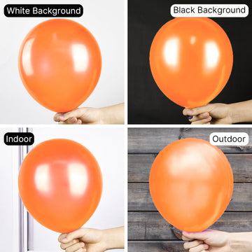 Partywoo Pearl Orange Balloons, 50 Pcs 12 Inch Orange Balloons, Orange Balloons For Balloon Garland Or Balloon Arch As Party Decorations, Birthday Decorations, Baby Shower Decorations, Orange-Z28