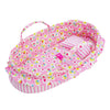 June Garden Cozy Dream Doll Bassinet - Baby Doll Portable Carrier - Fits For American Girl Dolls Up To 18'' - Soft Pillow & Safe