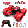 Remote Control Car for 6-12 Years Old Boys Girls Birthdays Present Gift, Hobby RC Car Stunt with LED Light Electric 4WD 2.4Ghz D