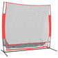 vidaXL Portable Baseball Net - Constructed from Durable Polyester and Sturdy Structure - Ideal for Backyard, Park, Basement and 