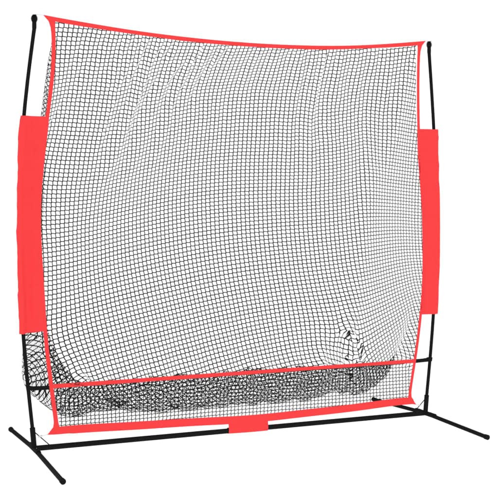 vidaXL Portable Baseball Net - Constructed from Durable Polyester and Sturdy Structure - Ideal for Backyard, Park, Basement and 