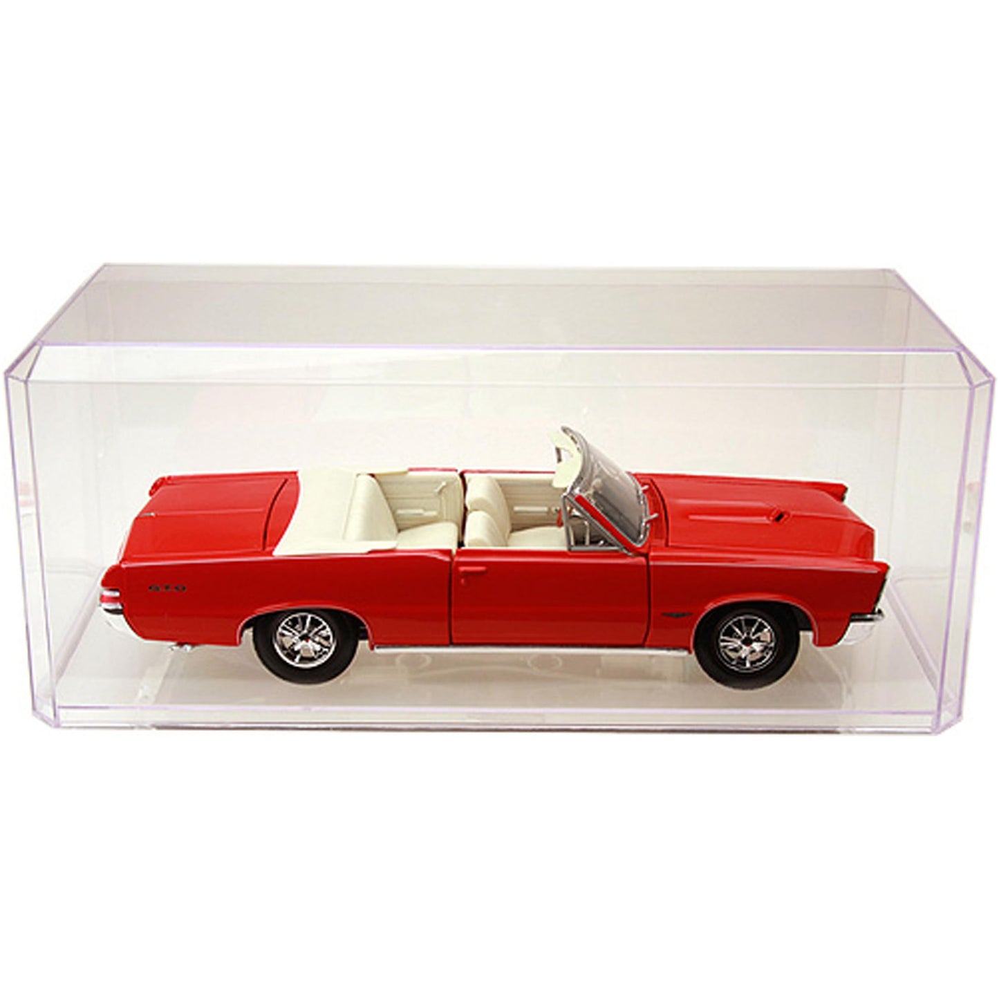Pioneer Plastics 355C Clear Plastic Display Case For 1:18 Scale Cars, 13'' W X 5.5'' D X 5'' H (Mailer Box), Pack Of 4
