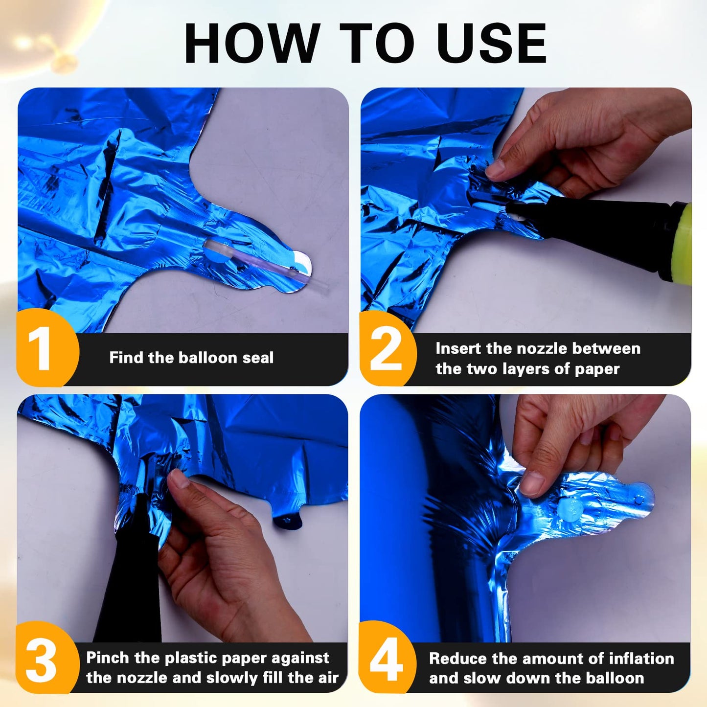 40 Inch Big Blue 2 Balloon Number 2 Large Foil Helium Number Balloons 0-9 Jumbo Giant Happy 2Nd Birthday Party Decorations For B