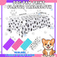 Dunzoom 4 Pack Puppy Dog Pet Paw Print Plastic Tablecloth 54 x 108 Inches Purple Teal Pink Table Cover Paw Print Disposable Rect