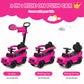 Costzon 3-in-1 Mercedes Benz Push Car for Toddlers, Pink, Polypropylene, with Canopy, Storage, Horn Sound, Armrest Guardrail
