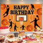 Eeatour Basketball Birthday Party Backdrop Banner, 70.8 x 47.2 Inch, Polyester, Basketball A, Model: backdrop01