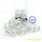 Bescon 12mm 6 Sided Dice 36 in Brick Box, 12mm Six Sided Die (36) Block of Dice, Clear Dice with White Pips
