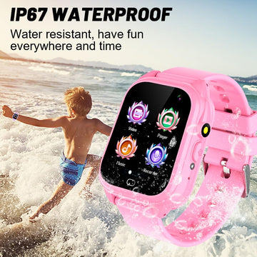 Kids Waterproof Smart Watch For Boys Girls Ages 3-12 Learning Toys With 26 Games Camera Video 1.44'' Touchscreen Music Player Al