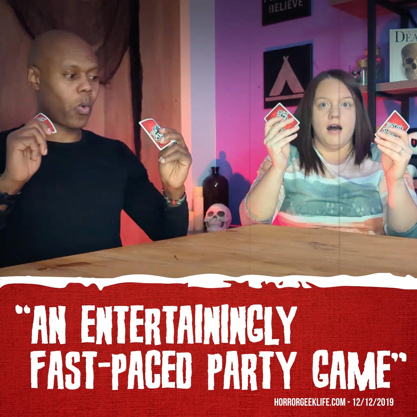 Rookie Mage Games Don't Get Stabbed! Card Game - Horror Party Game for Adults, Multicolor, Model DGS-1.0