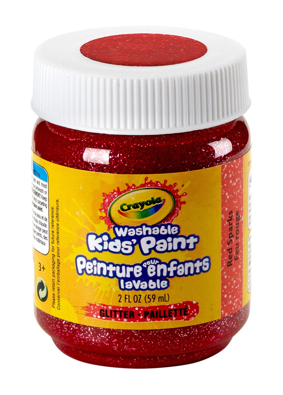 Crayola Washable Kids Paint, 2 Oz, Red Sparks