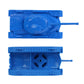 Tim Mee Toy Tanks - Blue WW2 3pc Plastic Army Men, 6.5" Long, Model 07195, Made in USA