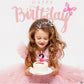 2nd Pink Black Birthday Candles for Girls, Pink Mouse Cake Topper Cupcake Decor, Cartoon Themed Birthday Party Decorations Suppl