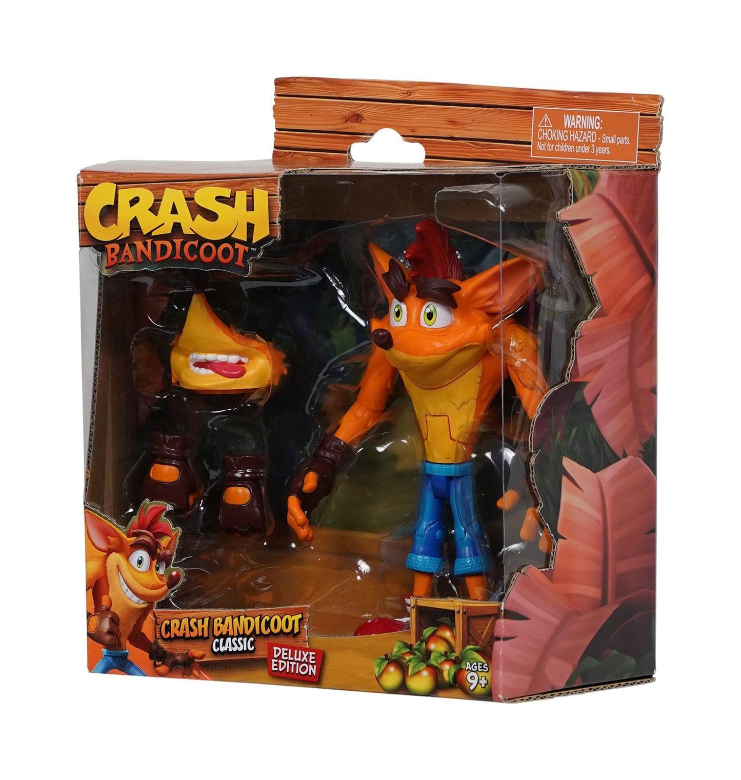 Crash Bandicoot Deluxe Edition Action Figure | 16.5cm | 16 Points of Articulation | Multi-color Collectible Toy