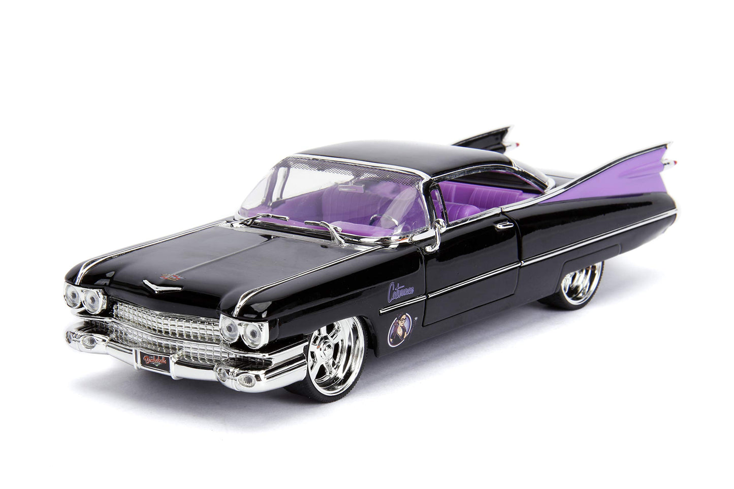 DC Comics Bombshells Catwoman & 1959 Cadillac Die-cast Car, 1:24 Scale Vehicle & 2.75 Collectible Figurine 100% Metal