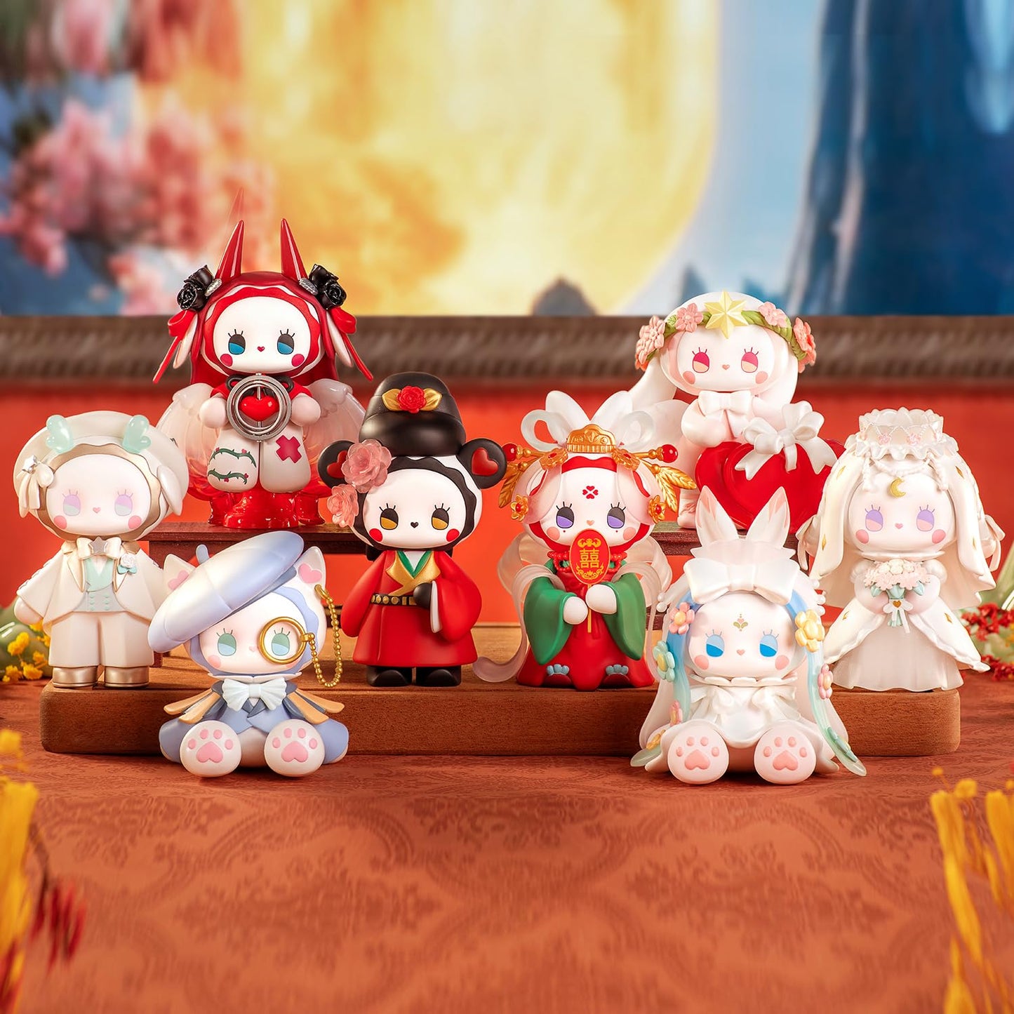 LUCKY EMMA Studio Emma Secret Forest Coffee Shop Series Blind Bag 8PCS Random Collection Mystery Toys Cute Blind Box Figures for Birthday Gifts
