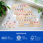 Offelec Classic Large Numbers Rummy Tiles Game, 106 Tiles Rummy Cube Game With 4 Wooden Racks/Trays 1 Dice, Rummy Board Games Fo