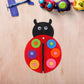 SUPVOX Basic Felt Early Learning Basic Life Skills Learn to Zip Button DIY Ladybird Craft Developmental for