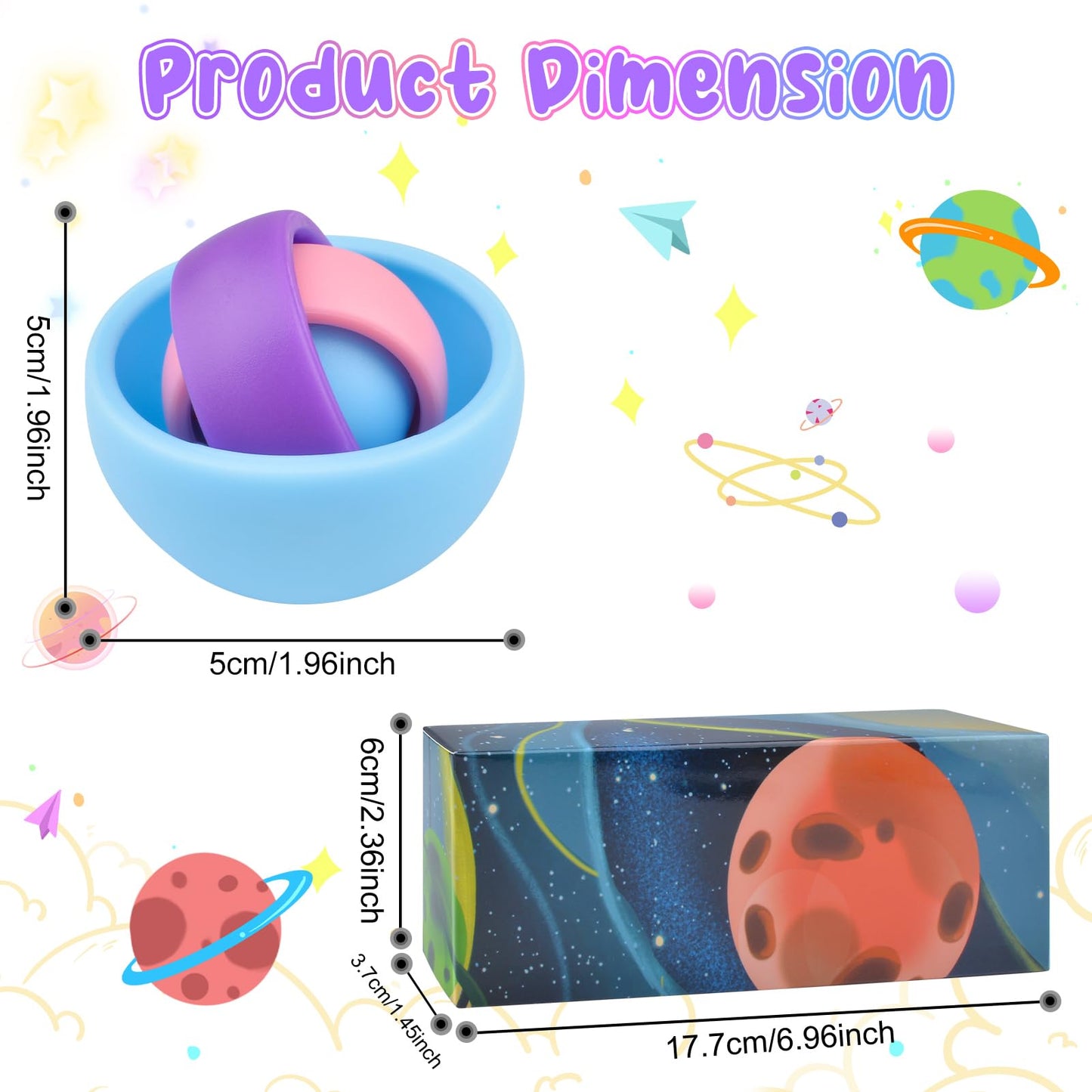 Yrissmiss Fidget Toys Adults, Sensory Toys For Kids, Gift For Boys Girls Teens Halloween New Year Party Favors, Adhd Autism Stre