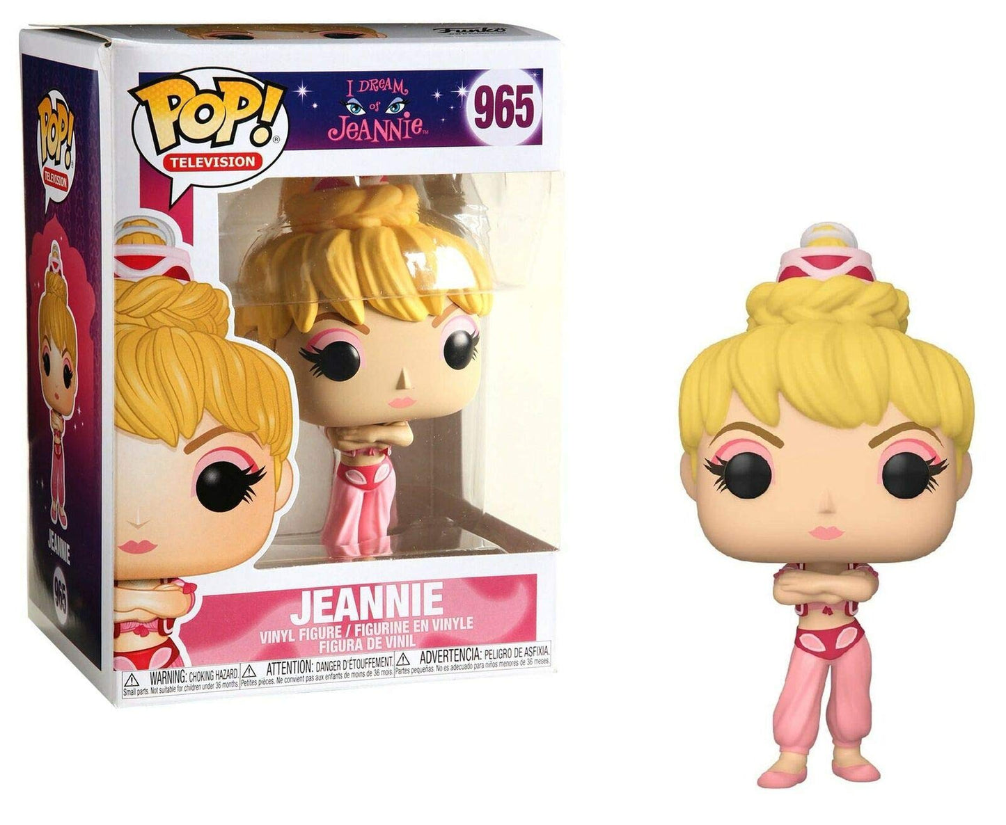 Funko Pop! TV Jeannie Vinyl Figure - 3.75 inches, Multicolor, Model 46782