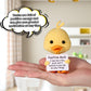 Boxob Mini Funny Positive Duck, 3.94'' Creative Wool Pocket Knitted Duck Toy Doll With Card Cute Crochet Tiny Positive Emotional