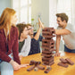 Canuan Wooden Blocks Stacking Games  54PCS Tumbling Tower Game for Kids mature-themed and Families  Wooden Stacking Tower Montessori Toys Tabletop Games Party Games with Storage Box