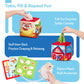 Hahaland Baby Toys 6-12 Months - 13 Pcs Whats Inside Box Surprise Developmental Toy With Stuffed Farm Animals, Rattle, Crinkle T