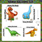 Dinosaur Foil Balloons Set (35-50 In), 6 Pieces Large Dinosaur Mylar Helium Balloons For Kids, Giant Cute Dinosaur Birthday Part