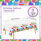 Gatherfun Birthday Disposable Tablecloth, Plastic Table Cover for Kids Birthday Party, 54   x108   , 3 PCS
