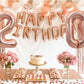 Toniful 40 Inch Large Rose Gold Number 20 Balloons Giant Digital 20 Helium Balloons, Foil Mylar Big Number Balloons For 20Th Bir