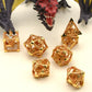 HNCCESG D and D Dice,Metal DND Dice of 7pc,Dungeons and Dragons Dice Set Polyhedral Dice Role Playing Dice Set Hollow Dice Gamin