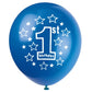 Shuntai First Birthday Balloons Blue 1St Birthday Party Decorations Gold Latex Confetti Balloon For 1 Birthday Themes Party Supp
